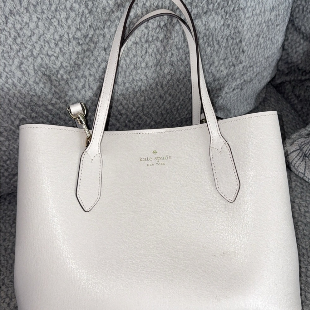 Kate Spade Cream Leather Tote